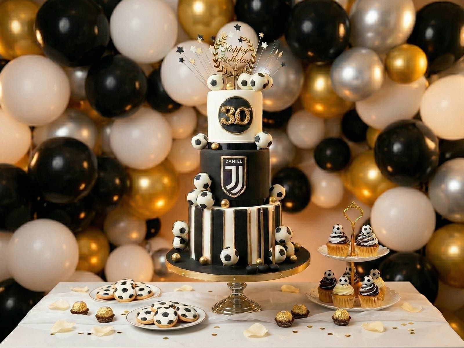 Individuelle Motivtorte Juventus Geburtstag Wien Cupcakes Manufaktur CirCakeDesign